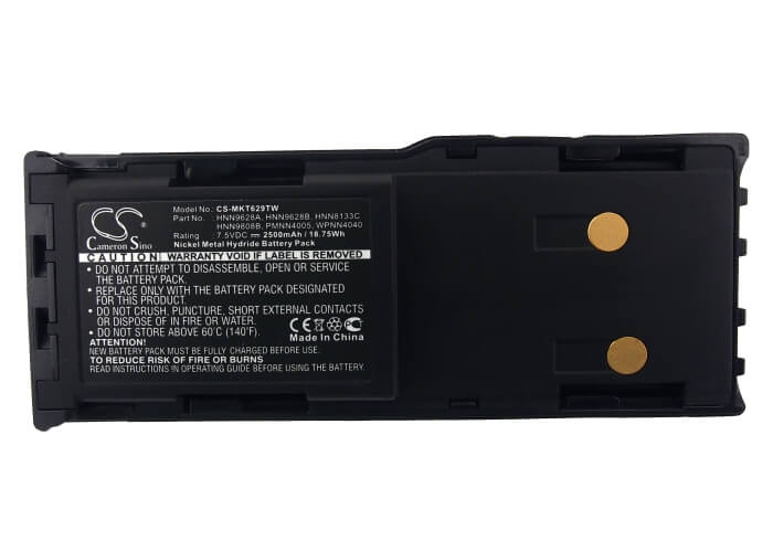 7.5V, 2500mAh, Ni-MH Battery fits Motorola, Cp250, Cp450, 18.75Wh