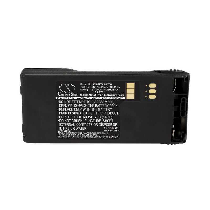 7.2V, 2500mAh, Ni-MH Battery fits Motorola, Mt1500, Nt1500, 18Wh