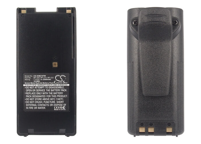 7.2V, 2500mAh, Ni-MH Battery fits Icom, Ic-a24, Ic-a24e, 18Wh