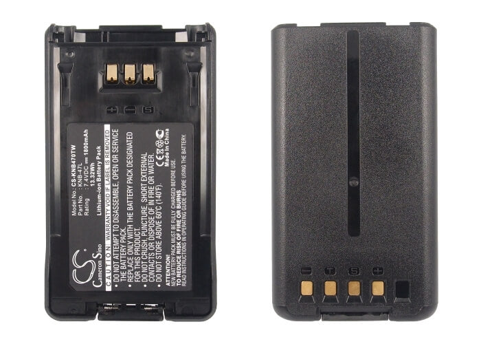 7.4V, 1800mAh, Li-ion Battery fits Kenwood, Nx-200, Nx-300, 13.32Wh