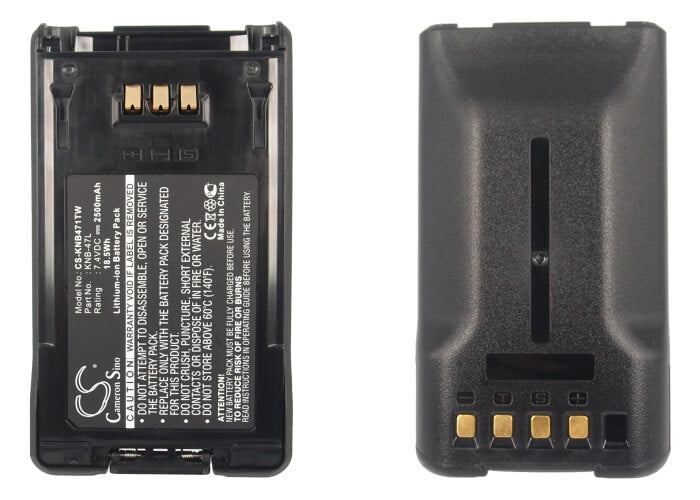 7.4V, 2500mAh, Li-ion Battery fits Kenwood, Nx-200, Nx-300, 18.5Wh