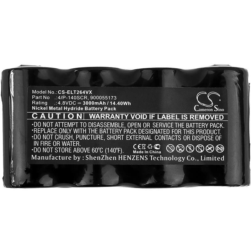 4.8V, 3000mAh, Ni-MH Battery fits Electrolux, Spirit Wet And Dry, Zb264x, 14.4Wh