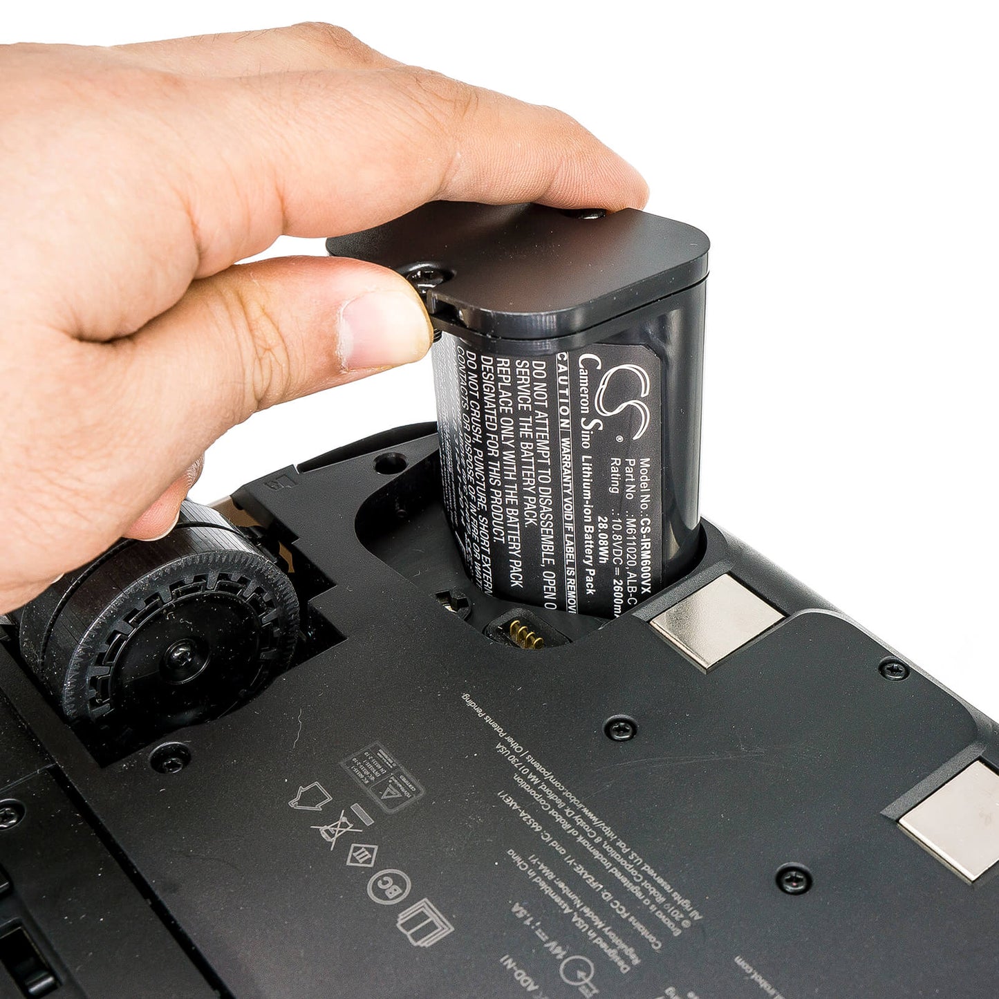 10.8V, 2600mAh, Li-ion Battery fits Irobot, Braava Jet M6, 28.08Wh