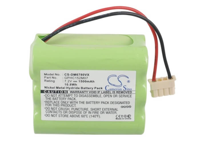 7.2V, 1500mAh, Ni-MH Battery fits Dirt Devil, Evo M678, M678, 10.8Wh