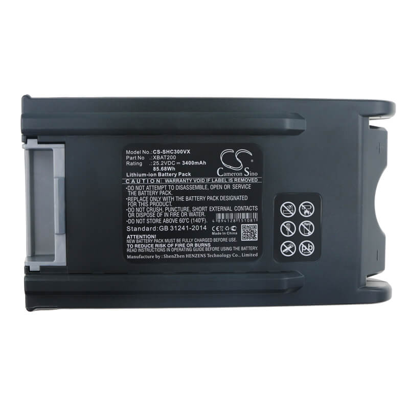 25.2V, 3400mAh, Li-ion Battery fits Shark, F30, Ic200c, 85.68Wh