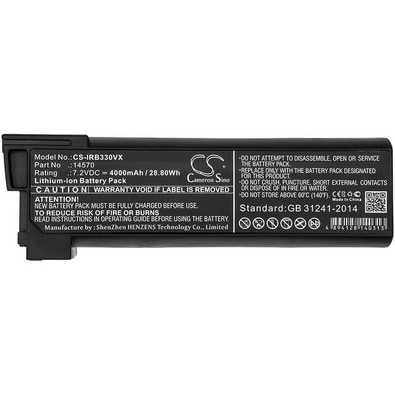 7.2V, 4000mAh, Li-ion Battery fits Irobot, Looj 330, Looj 330 Gutter Cleaning Robot, 28.8Wh