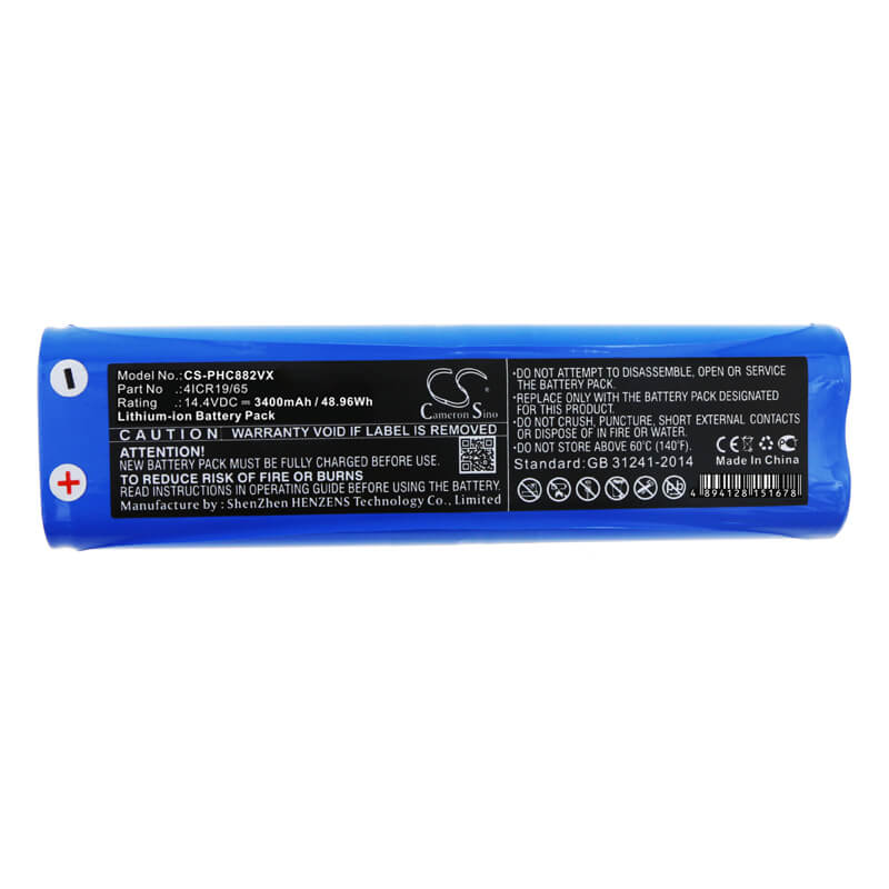 14.4V, 3400mAh, Li-ion Battery fits Bissell, 1605, 16052, 48.96Wh