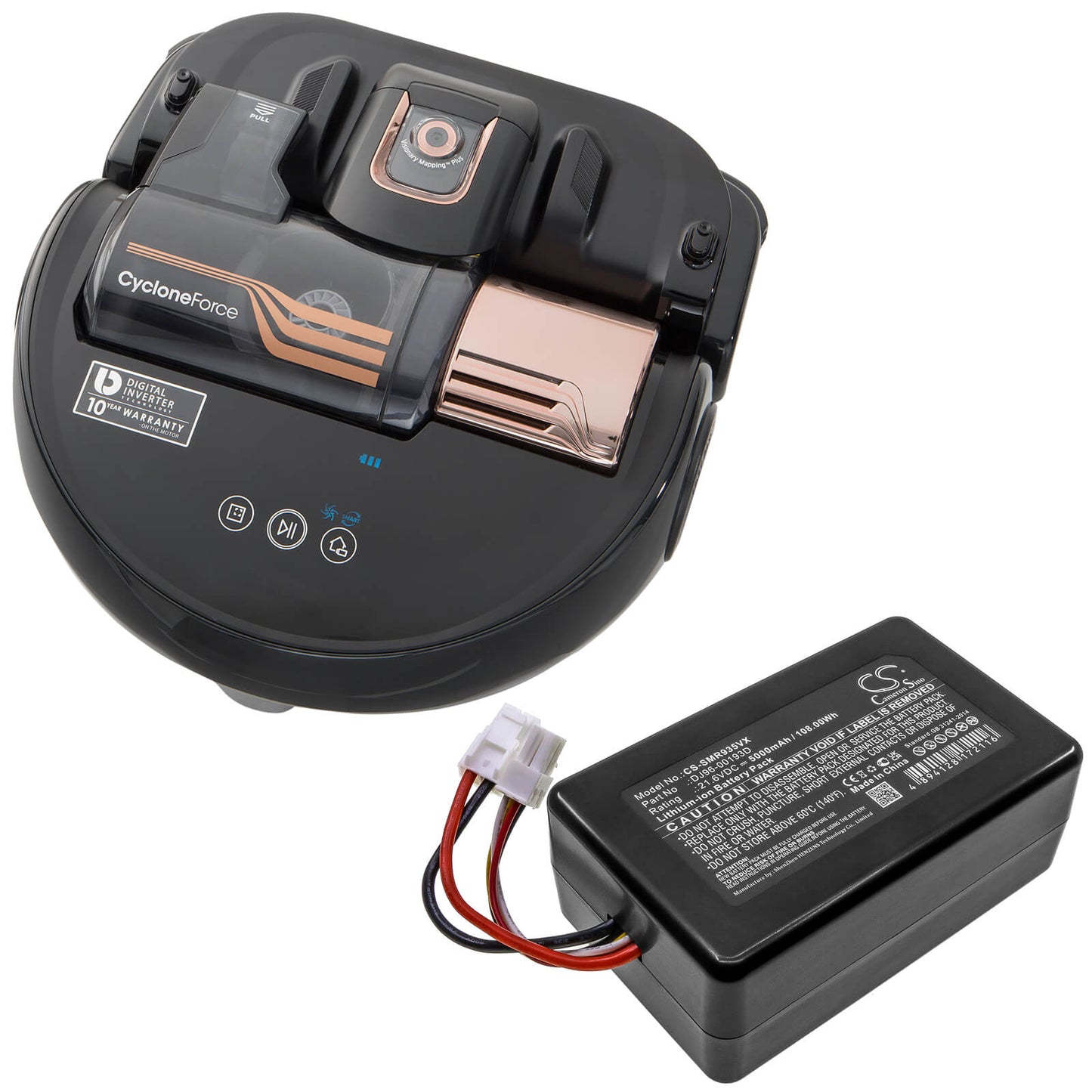 21.6V, 5000mAh, Li-ion Battery fits Samsung, Powerbot R9250, Powerbot R9350, 108Wh