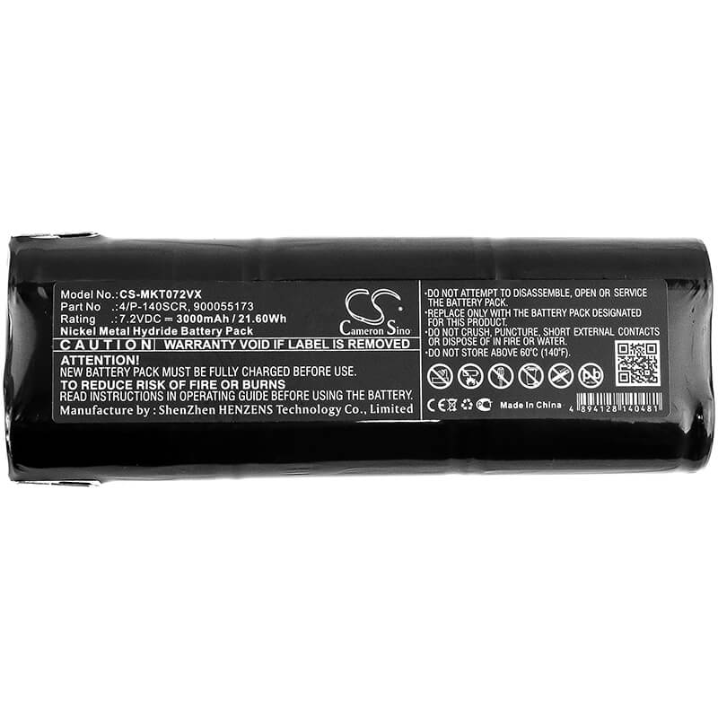 7.2V, 3000mAh, Ni-MH Battery fits Makita, 4072d, 4072dw, 21.6Wh