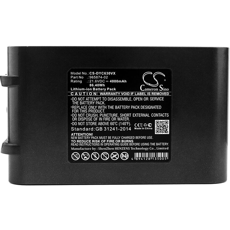 21.6V, 4000mAh, Li-ion Battery fits Dyson, Absolute, Dc58, 86.4Wh