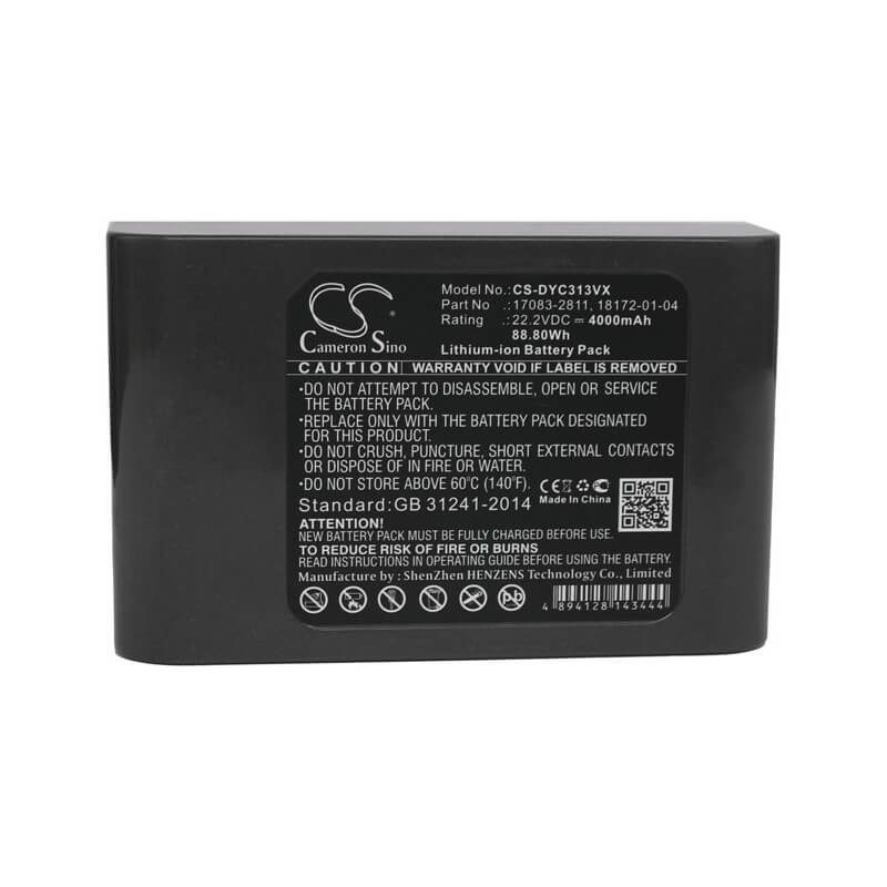 22.2V, 4000mAh, Li-ion Battery fits Dyson, Dc31, Dc31 Animal, 88.8Wh