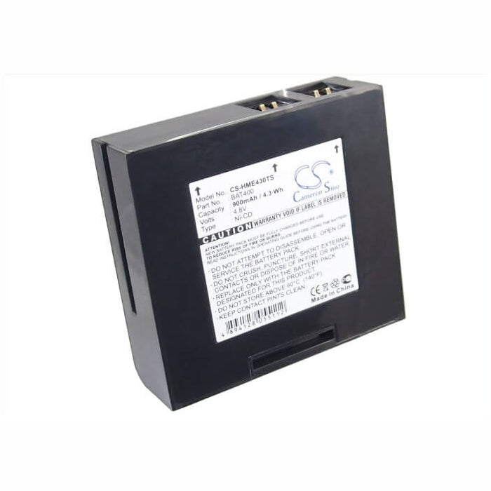 4.8V, 900mAh, Ni-CD Battery fits Hme, 400, 430, 4.32Wh