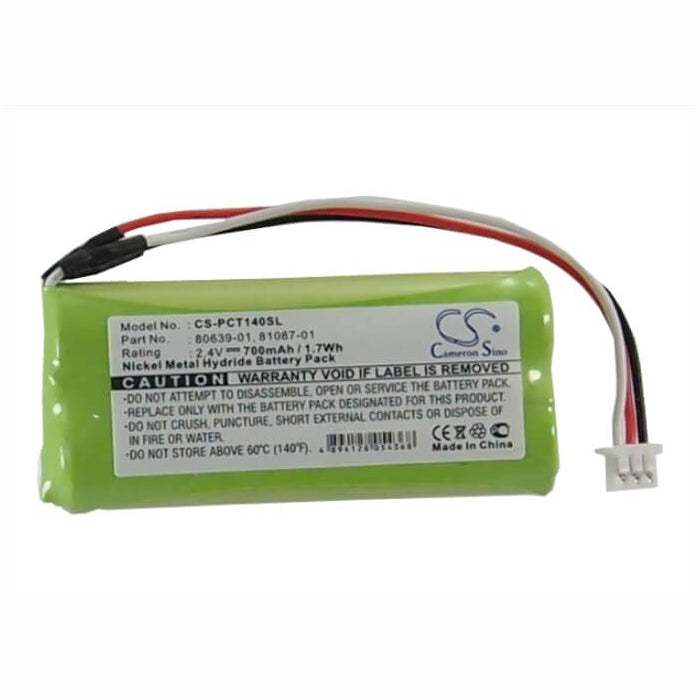 2.4V, 700mAh, Ni-MH Battery fits Plantronics, Ct14, 1.68Wh