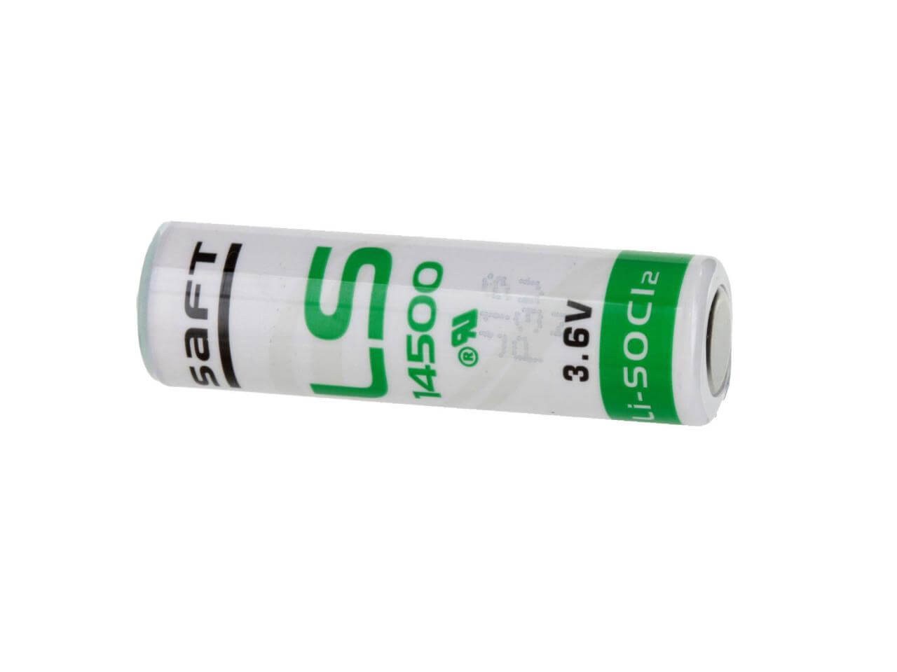 Lithium battery saft ls 14500, aa-size 3.6 volts