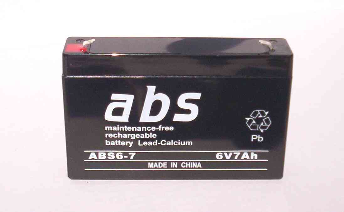 6v 7 a/h replacement ride on toy sealed lead acid battery