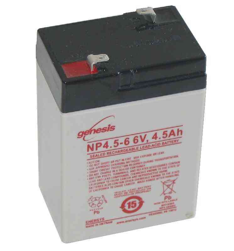 Replacement battery for 6v 4.5ah ride-on toys sealed lead acid