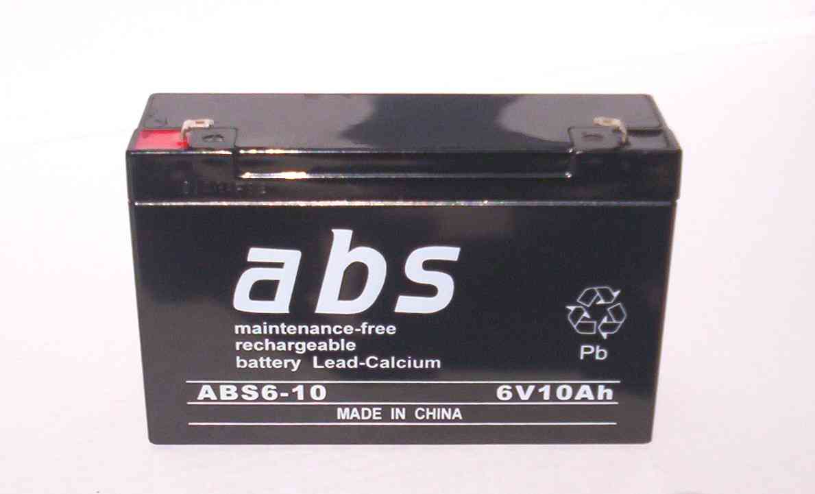 6v 10 a/h replacement ride on toy sealed lead acid battery