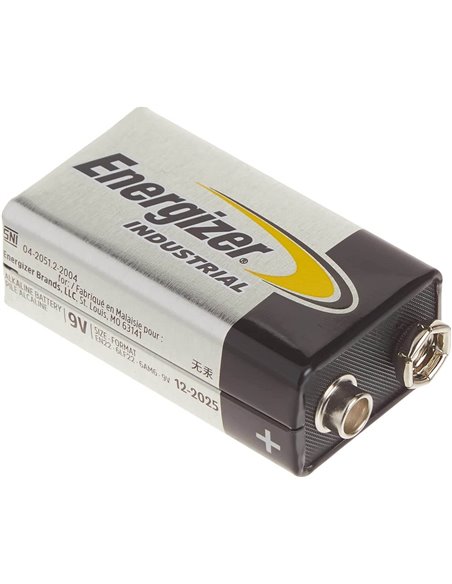 Energizer INDUSTRIAL 9V Alkaline Battery EN22 Replaces 6LR61
