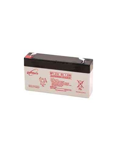 Pe126r gs portalac replacement sla battery 6v 1.3 ah