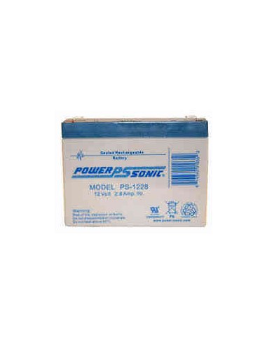 Pe12v2.7a faston gs portalac replacement sla battery 12v 2.9ah