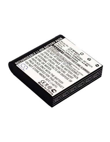 3.7V, 1230mAh, Li-ion Battery fits Kodak, Pixpro Az251, Pixpro Az361, 4.551Wh