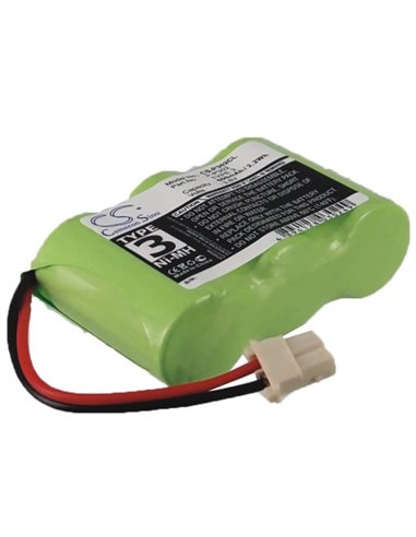 3.6V, 600mAh, Ni-MH Battery fits Extend-a-phone, 52189a, 52298d, 2.16Wh