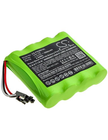 4.8V, 2000mAh, Ni-MH Battery fits Fluke, 2411129, 9.6Wh