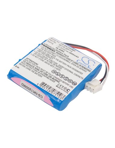 14.8V, 2600mAh, Li-ion Battery fits Nihon Kohden, Edan Se-1, Edan Se-100, 38.48Wh