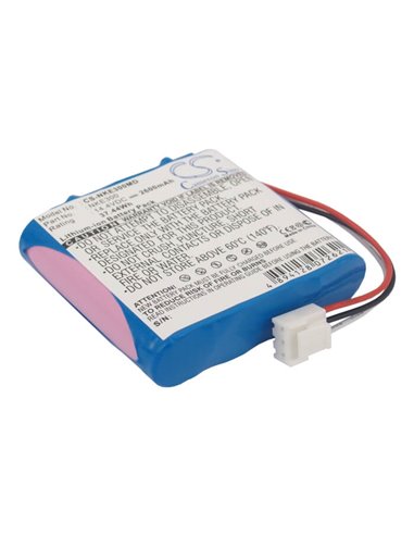 14.4V, 2600mAh, Li-ion Battery fits Nihon Kohden, Edan Se-300a, Edan Se-300b, 37.44Wh