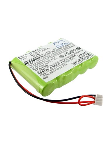 6.0V, 2000mAh, Ni-MH Battery fits Welch-allyn, Lxi Vital Signs Printer, 12Wh