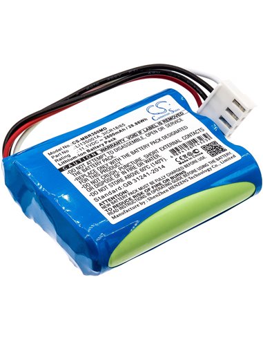 11.1V, 2600mAh, Li-ion Battery fits Mindray, Beneheart R3, Beneheart R3 Ekg, 28.86Wh