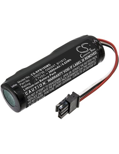 3.7V, 2600mAh, Li-ion Battery fits Philips, Bilichek Noninvasive Bilirubin, 9.62Wh