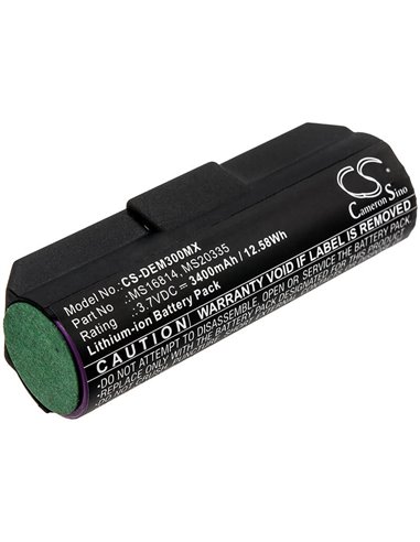 3.7V, 3400mAh, Li-ion Battery fits Drager, Infinity M300, 12.58Wh