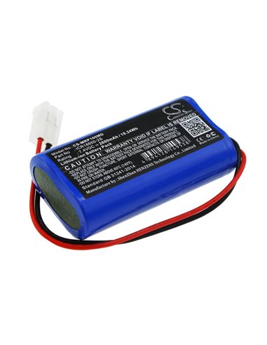 7.4V, 2600mAh, Li-ion Battery fits Mindray, Sp1, Sp1 Syringe Pump, 19.24Wh