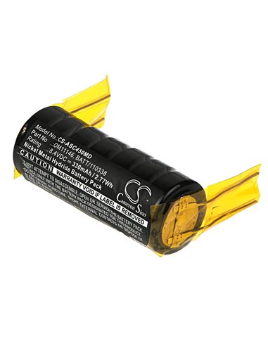 8.4V, 330mAh, Ni-MH Battery fits Drager, C450qt, Drager C450, 2.772Wh