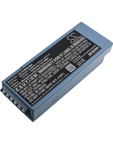 12V, 4200mAh, Li-MnO2 Battery fits Philips, Admin Pack, Defibrillateur Hearstart Forun, 50.4Wh