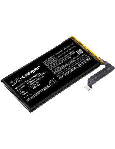 3.85V, 4500mAh, Li-Polymer Battery fits Google, G9s9b, Gb7n6, 17.325Wh