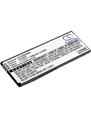 3.7V, 1200mAh, Li-ion Battery fits Archos, 40 Neon, 4.44Wh