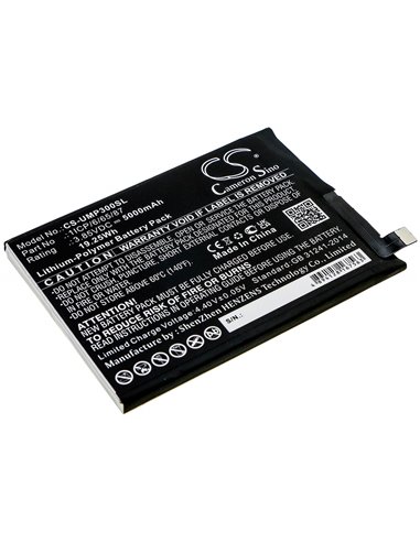 3.85V, 5000mAh, Li-Polymer Battery fits Umi, Umidigi Power 3, 19.25Wh