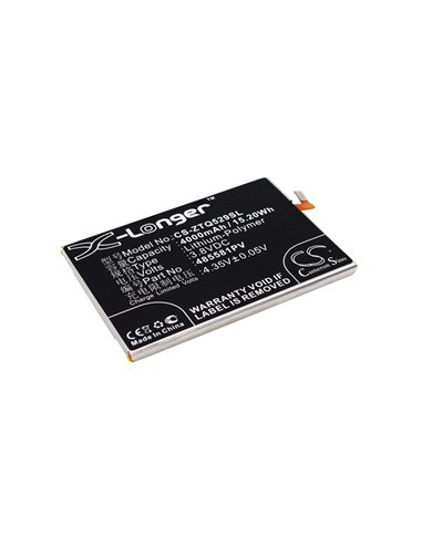 3.8V, 4000mAh, Li-Polymer Battery fits Zte, Q529, Q529c, 15.2Wh