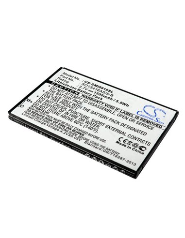 3.7V, 1500mAh, Li-ion Battery fits Sprint, Replenish, Sch-m580, 5.55Wh