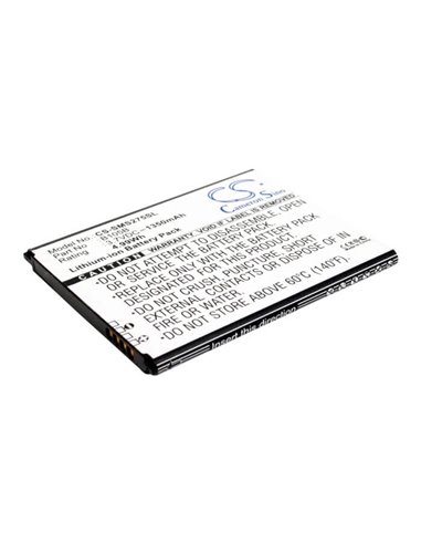 3.7V, 1350mAh, Li-ion Battery fits Samsung, Galaxy Ace 3 Lte, Galaxy Light, 4.995Wh