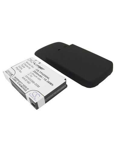 3.7V, 2800mAh, Li-Polymer Battery fits Htc, Kaiser, Kaiser 110, 10.36Wh