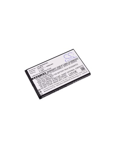 3.7V, 1000mAh, Li-ion Battery fits Wiko, Kart 3, Kart3, 3.7Wh