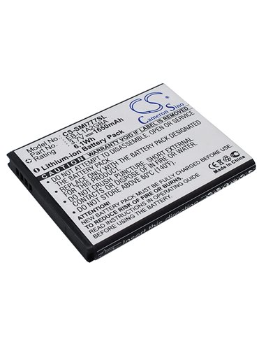 3.7V, 1650mAh, Li-ion Battery fits At&t, Galaxy S Ii, Sgh-i777, 6.105Wh