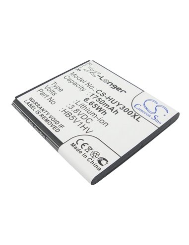 3.8V, 1750mAh, Li-ion Battery fits Huawei, Ascend G350, Ascend G350-u00, 6.65Wh