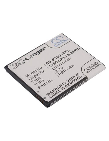 3.7V, 1780mAh, Li-ion Battery fits At&t, Bbm030ch, Flex 4g, 6.586Wh