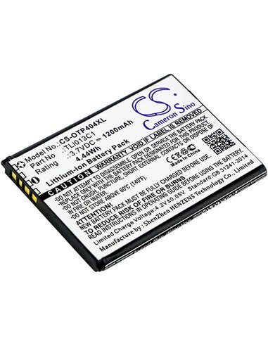 3.7V, 1200mAh, Li-ion Battery fits Alcatel, Go Flip V, One Touch Go Flip, 4.44Wh