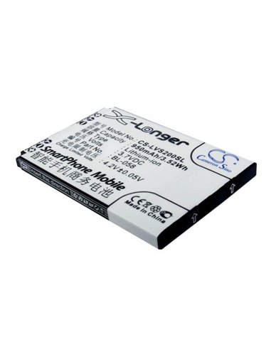 3.7V, 950mAh, Li-ion Battery fits Lenovo, A307, A320, 3.515Wh