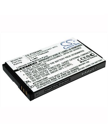 3.7V, 1100mAh, Li-ion Battery fits Zte, Chorus, D930, 4.07Wh